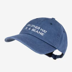 Navy "My Other Hat is a Beanie" Cap