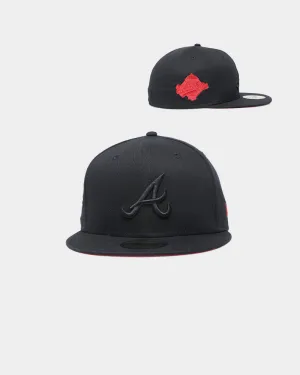 New Era Atlanta Braves 'Red Carpet' World Series 1995 59FIFTY Fitted Black/Red