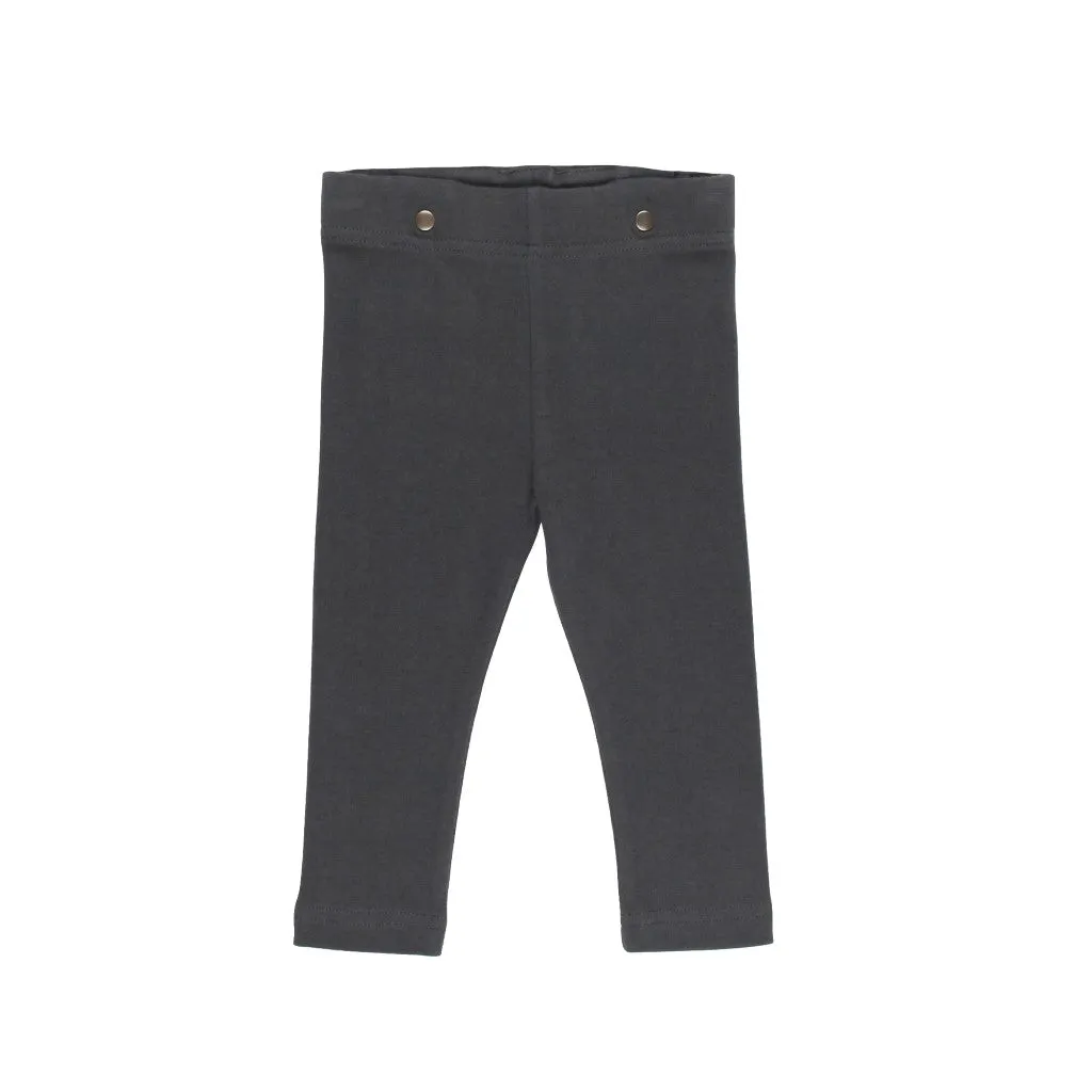 Organic Mock Neck Bodysuit & Suspender Pants Set
