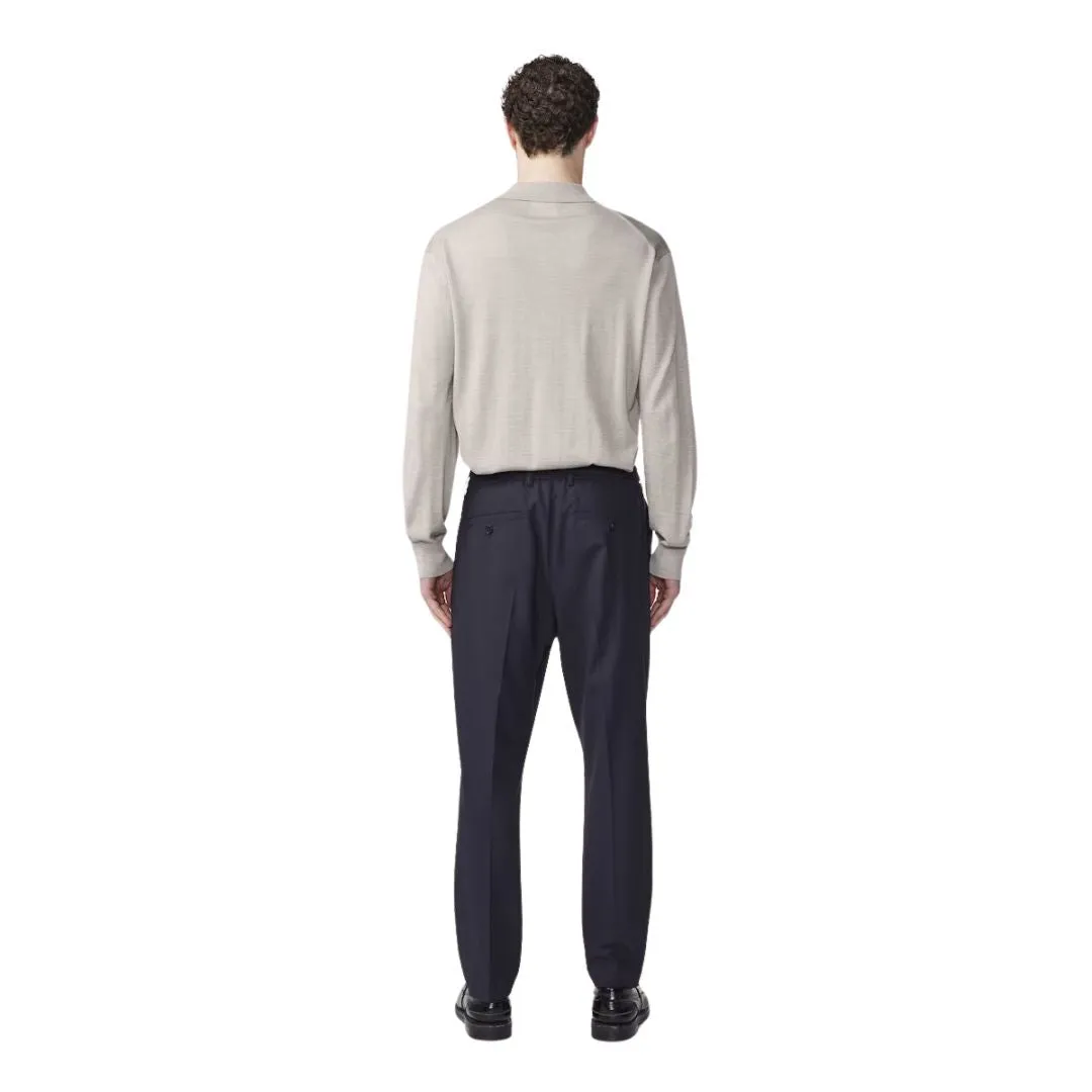 Raymond 6584 Long Sleeve Polo (Natural Melange)