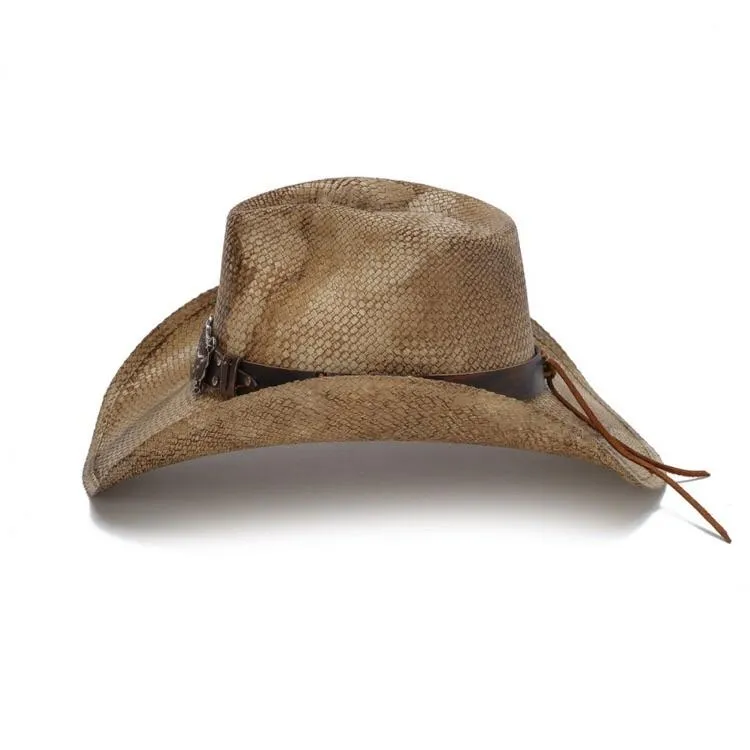 Stampede Men's Western Straw Cowboy Hat - The Rattler