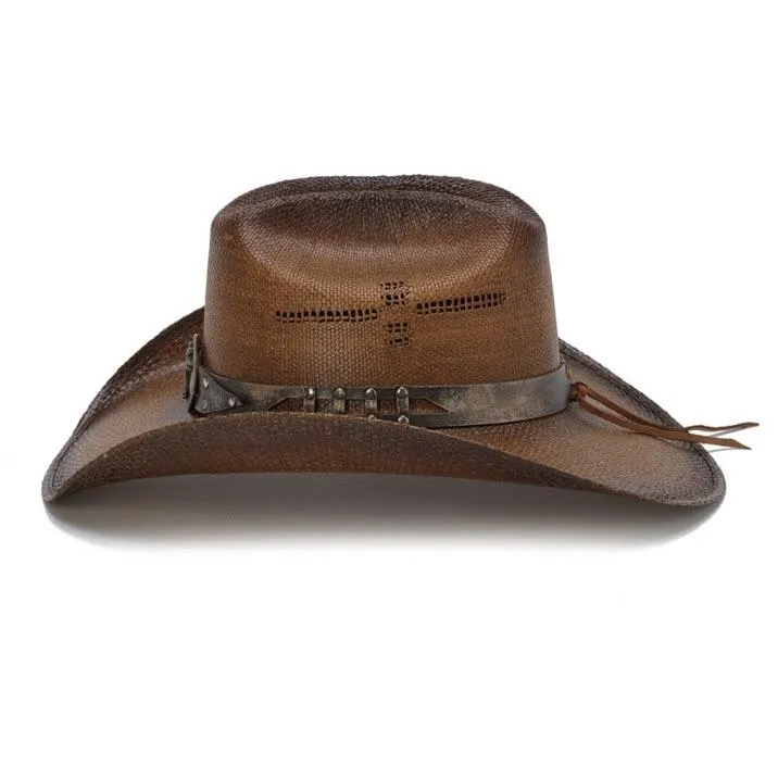 Stampede Women's Western Straw Cowboy Hat - The Horse Lover in Brown
