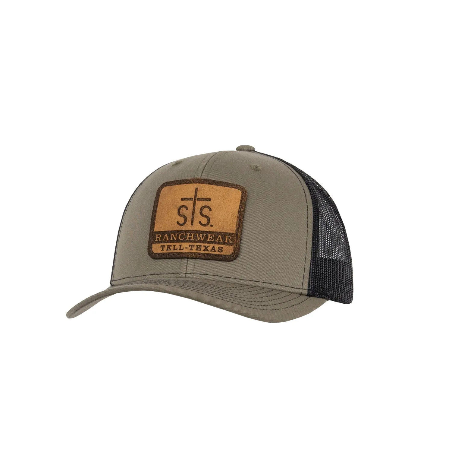STS Ranchwear Unisex Cutout Roughout Loden/Black Cotton Blend Baseball Cap Hat