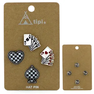 Suit of Cards Hat Pin Set