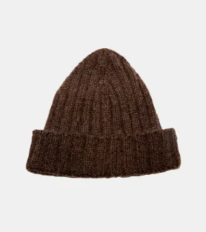 Watch Cap Rib Stitch brown