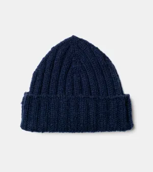 Watch Cap Rib Stitch Navy